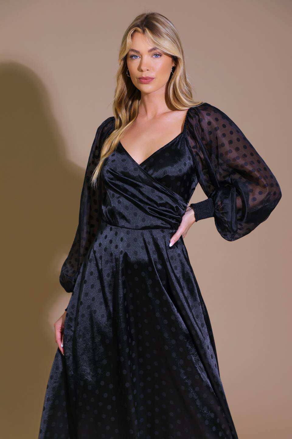 LUMINOUS VIBES WOVEN MIDI DRESS Flying Tomato